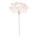 Topper for a cake wooden "beloved teacher"
