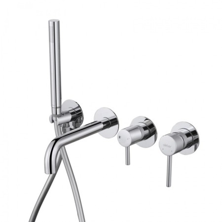 Bath mixer Abber Wasser Kreis AF8130, built -in, shower set, chrome