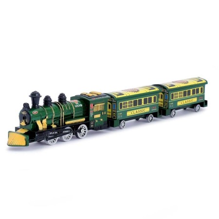Inertial steam locomotive with wagons, MIX color-5