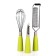 Set of kitchen accessories Oursson, 3 objects, color green apple