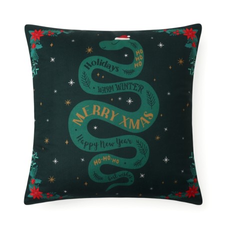 Ethel pillow "Merry XMAS" Ethel 40x40 cm, 100% p/e, velor