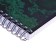 Aunt on the crest, calligrata "marble", 80 sheets, in a cage, cover coated cardboard, glossy lamination, offset block, green