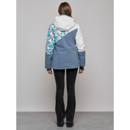 Ski jacket female, size 48, white color-11