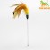 Teaser on a transparent suction “feathers”, 32 cm, mix of flowers