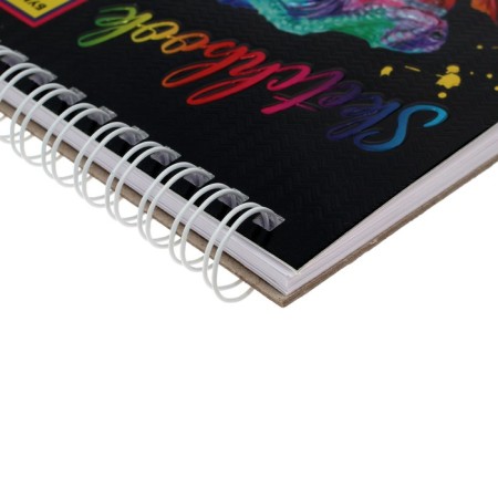 Calligrata sketchbook for working markers A5, 50 sheets, "chameleon", metallized cardboard with a volumetric pattern, block 90 g/m2-2