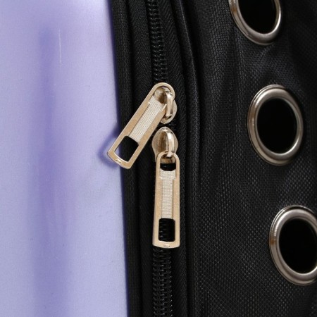 A backpack for carrying animals with a viewing window, 32 x 26 x 44 cm, lilac-6