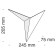 Bra Technical C808WL-L3W, LED, 3W, 24.8x7.5x20.5 cm, 100lm, white color
