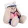 Soft toy "Bunny Mily Wind", 18 cm
