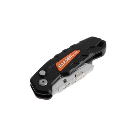 Folding knife Harden 570332, trapezoid, whole -aluminum case, 18 mm-4