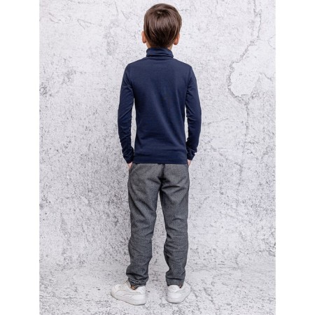 Turtleneck for a boy, height 122 cm, blue color-3