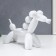 Souvenir Polystone "Air Ball - Horse" White 18x8x28 cm