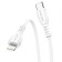 Cable Borofone BX51, Type -C - Lightning, 2.4 A, 1 m, PVC braid, white