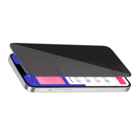 Hoco A25 Protective Glass, for iPhone 13/13 Pro, anti -spy, anti -print, black frame-4