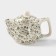 Keramic teapot “Vignettes”, 350 ml, metal sieve, green color