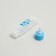 Set for feeding: a bottle of 30 ml, 2 nipples, funnel, brush, blue