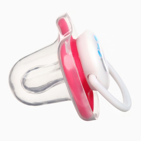 Set: nipple - dummy with the holder "Elephant", anatomical +6 months, pink color-4