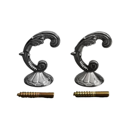 Hook for curtains ks002, one -rod, color chromium-3