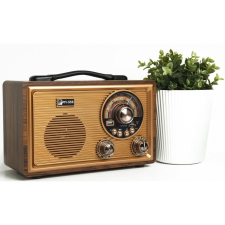 Radio receiver portable signal BZRP RP-335 Brown WSB Microsd-3