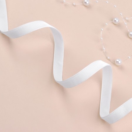 Velvet tape, 10 mm, 18 ± 1 m, white color No. 01-1