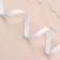 Velvet tape, 10 mm, 18 ± 1 m, white color No. 01