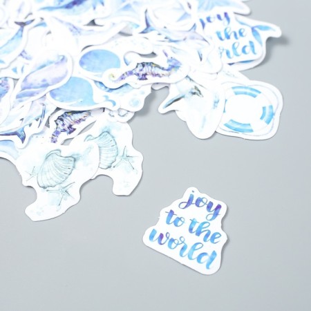 Stickers for creativity "sea swimming" set of 50 pcs 4.4x6.5x1.1 cm-1