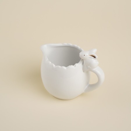 Porcelain porcelain SL Home "Forest Rabbit", 450 ml, 15 × 10 cm, white color-1