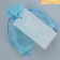 Big an organza bag of blue “sky”, with a nameplate, 10 x 12 cm +/- 1.5 cm
