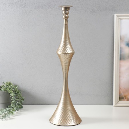 Summarler Metal for 1 candle "Rocko" silver 17.5x17.5x63.5 cm-1