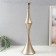 Summarler Metal for 1 candle "Rocko" silver 17.5x17.5x63.5 cm