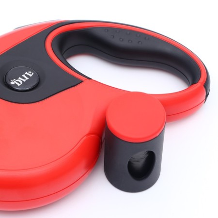 Diil roulette, 8 m, up to 50 kg, tape, rubberized pen, red with black-6