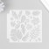 Plastic stencil "Leaves" 13x13 cm