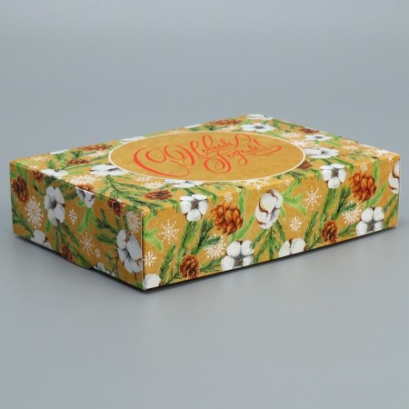 Folding box "New Year's botanist", 21 x 15 x 5 cm, New Year-2