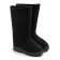 Women's boots are black, size 34
