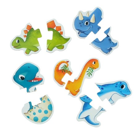 Maxi Puzzles "Toddri-Dinosaurs", 5 puzzles, 10 parts-2