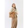 Zipper bag with lightning, the color is light brown
