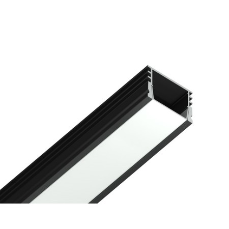 Profile aluminum overhead ambrella Illumination alum Profile, GP1750BK, 2000x12x15.7 mm, black color, matte dial-1