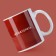 Ceramic "Training" mug, 320 ml, white color