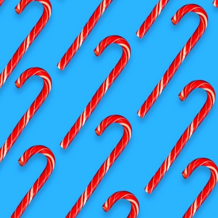 Caramel Lollice "cane" with a taste of strawberries, 28g-5