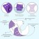 Reusable diaper, purple color