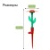 Distant sprayer, 29 cm, peak, fitting under the hose, plastic, mix color, “flower”, Greengo