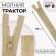 Lightning "Tractor", No. 8, connective, locking machine, 100 cm, ivory color