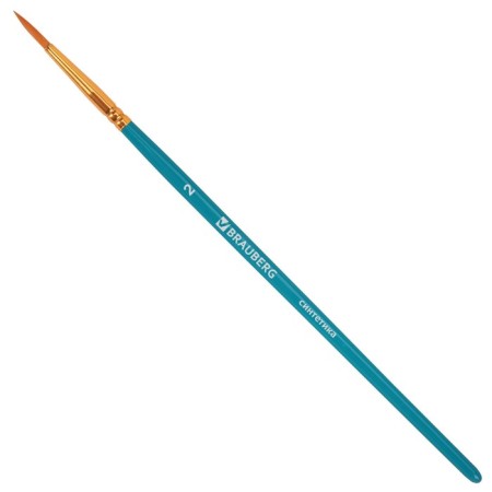System of brushes synthetics 10 pieces, Brauberg, round; oval; flat; Liners-4