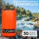 Yugana hairshome, PVC, waterproof 30 liters, two belts, orange