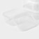A set of food shares, 3 pcs, 500 ml, rectangular, transparent