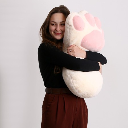 Soft toy "paw", 70 cm, milk-beam-beige color-2