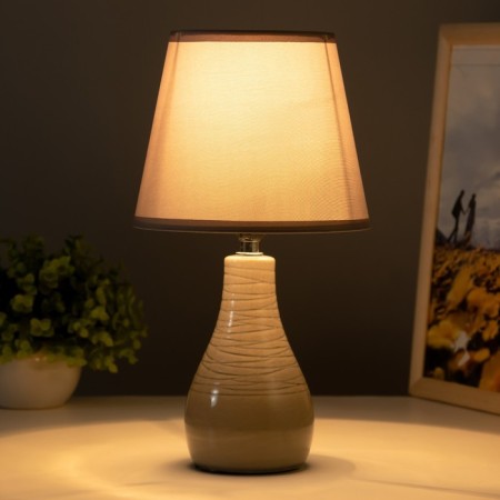 Reims table lamp E14 40W gray 17x17x32 cm Risalux-1