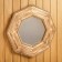 Mirror "octagonal" firing, pine 54x54 cm