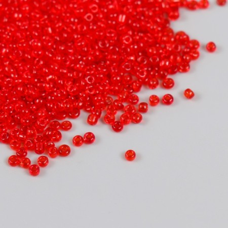 Glass beads 12/0 "scarlet" transparent 450 gr