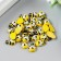 Decor for creativity wood "yellow bee" set of 30 pcs 0.9x1.3 cm
