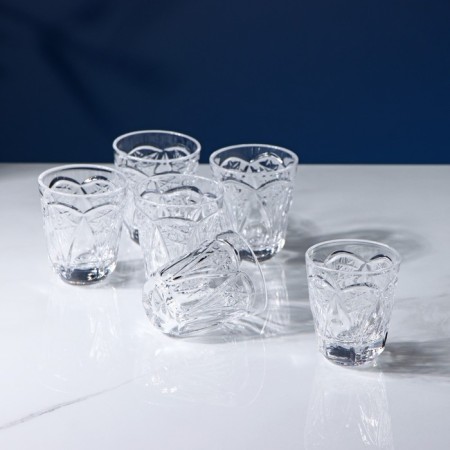 Set of crystal stops for wine, 25 ml, 6 pcs-1